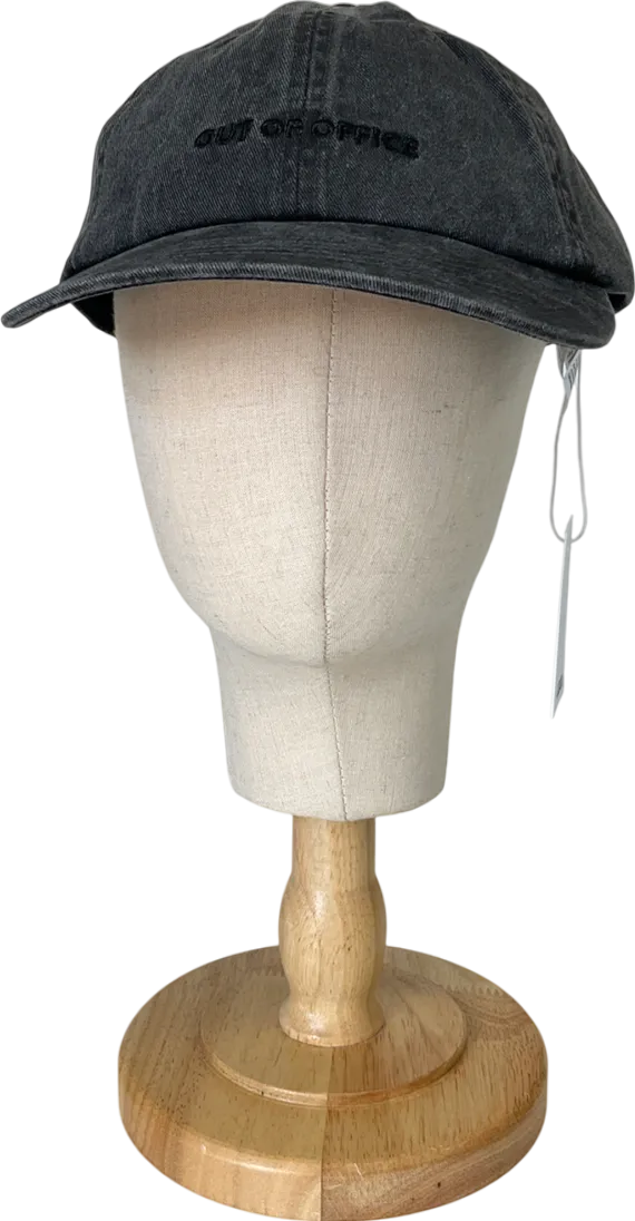 NA-KD Grey Washed Denim Look Cap One Size