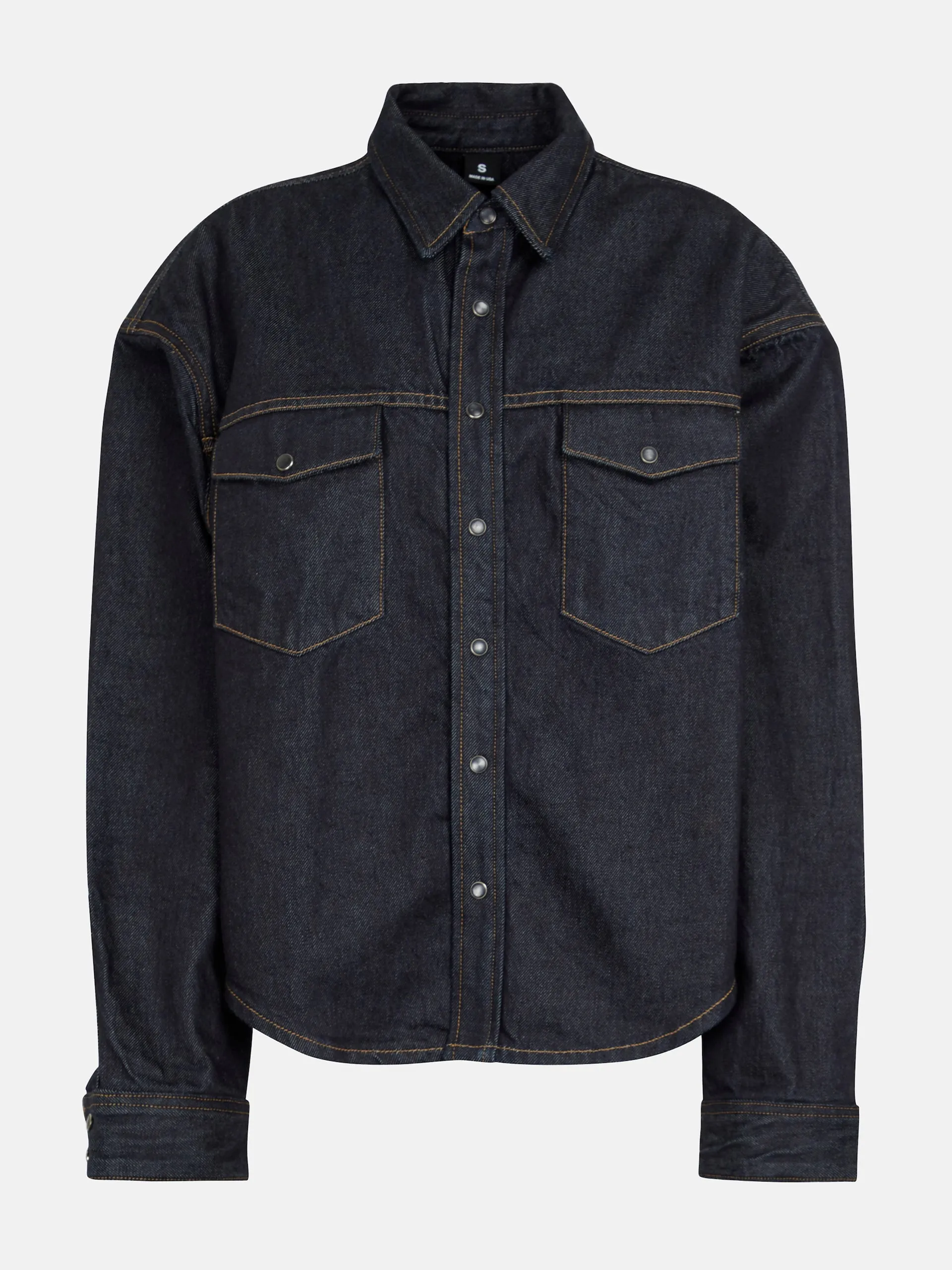 Navy denim overshirt
