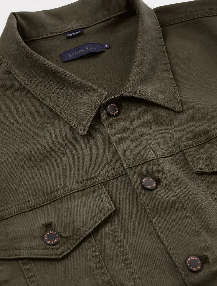 Olive Trucker Jacket