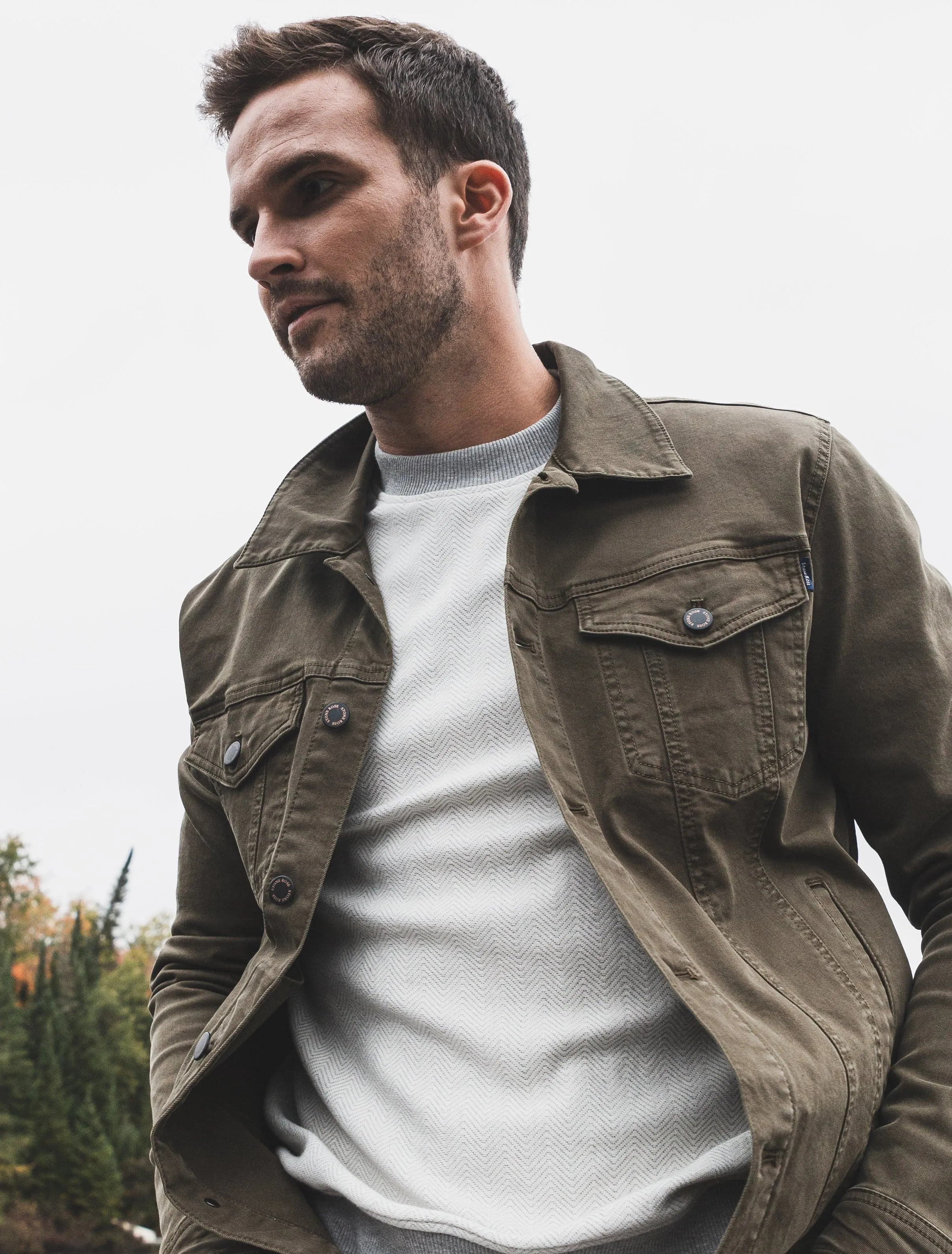 Olive Trucker Jacket
