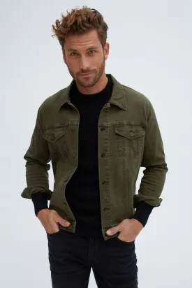 Olive Trucker Jacket
