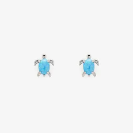 Opal Sea Turtle Earring