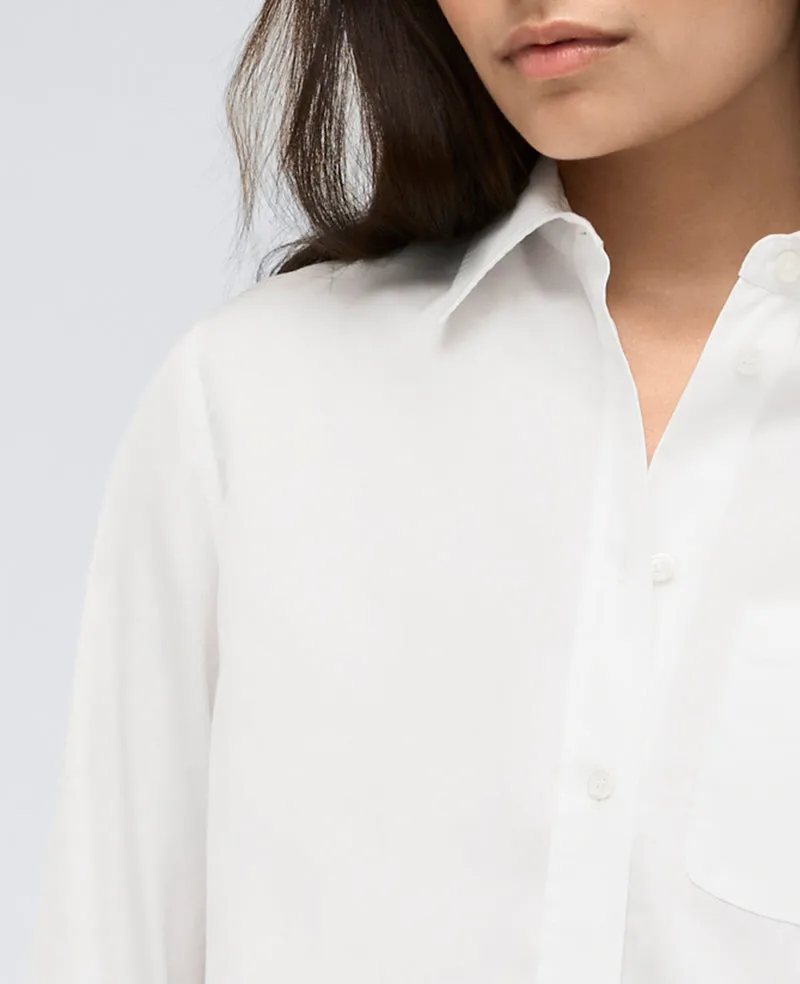 Oversized Boyfriend Button Front Shirt