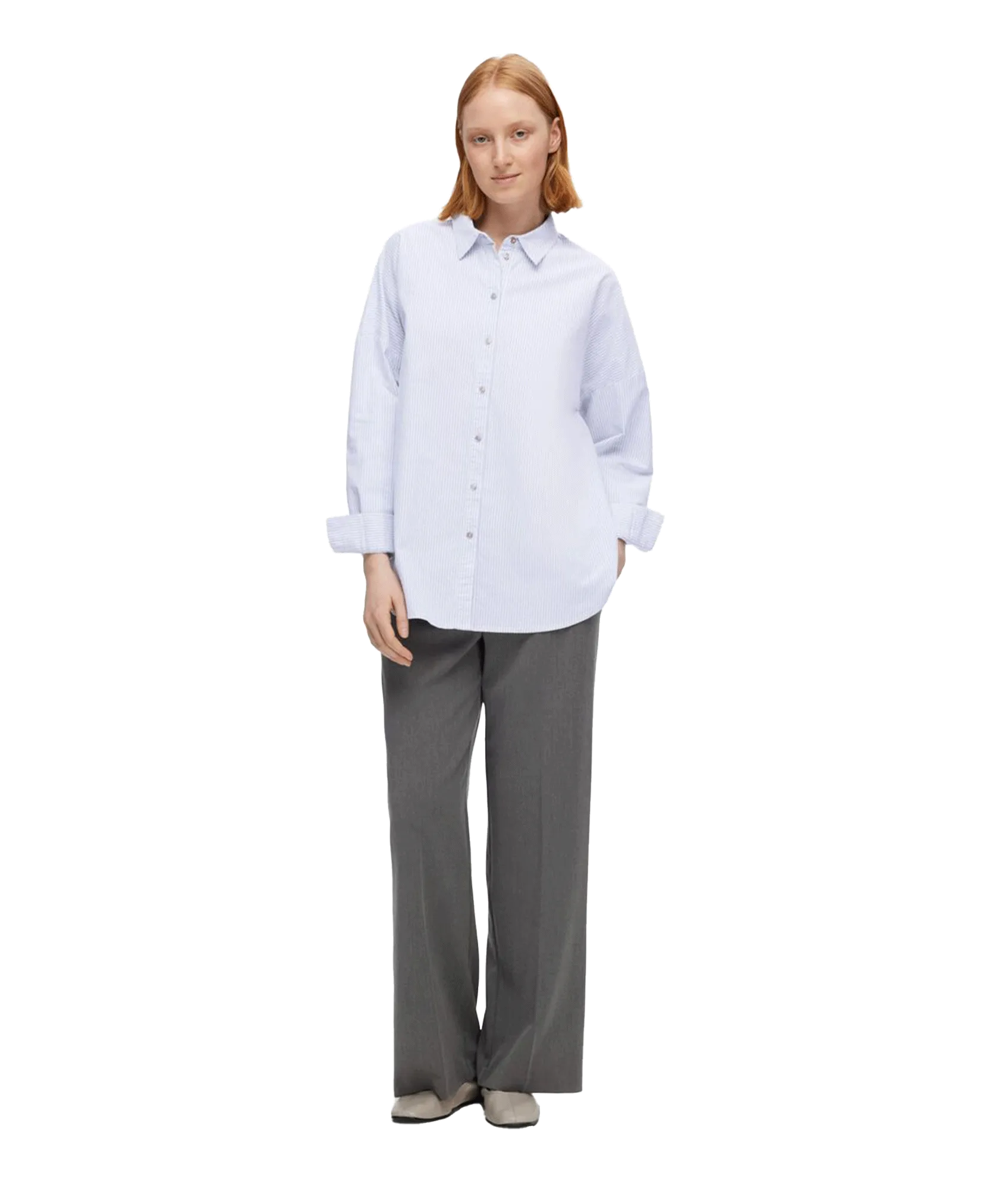 Oversized Cotton Shirt - Multi