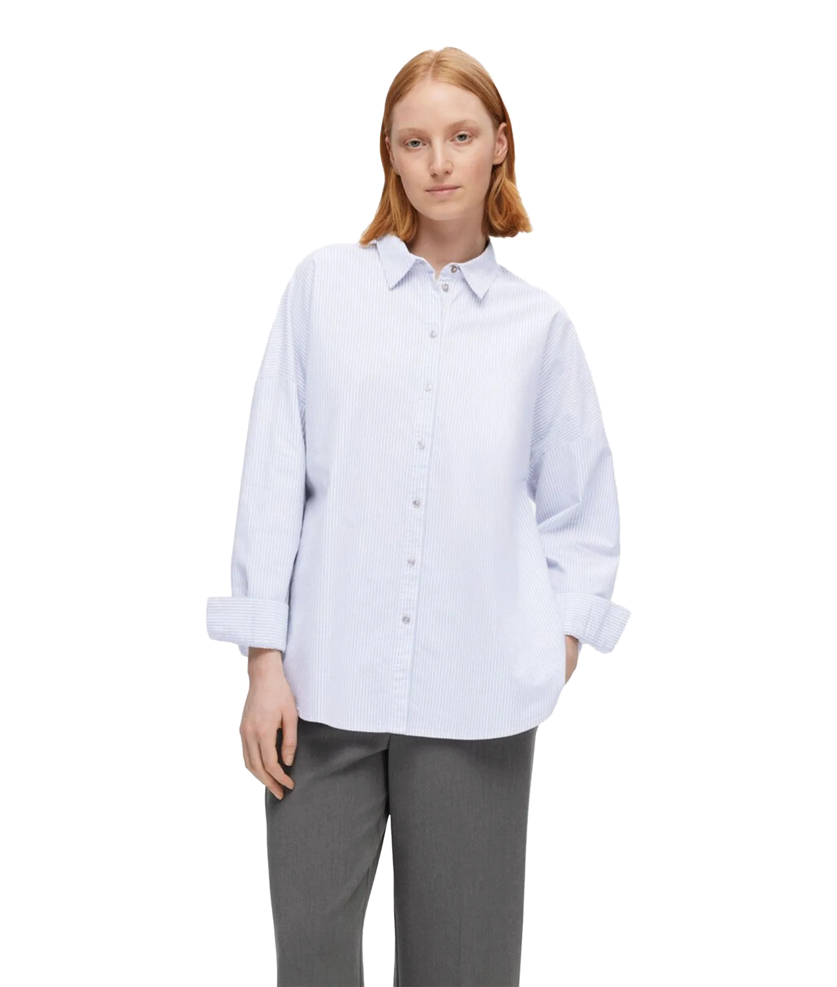 Oversized Cotton Shirt - Multi