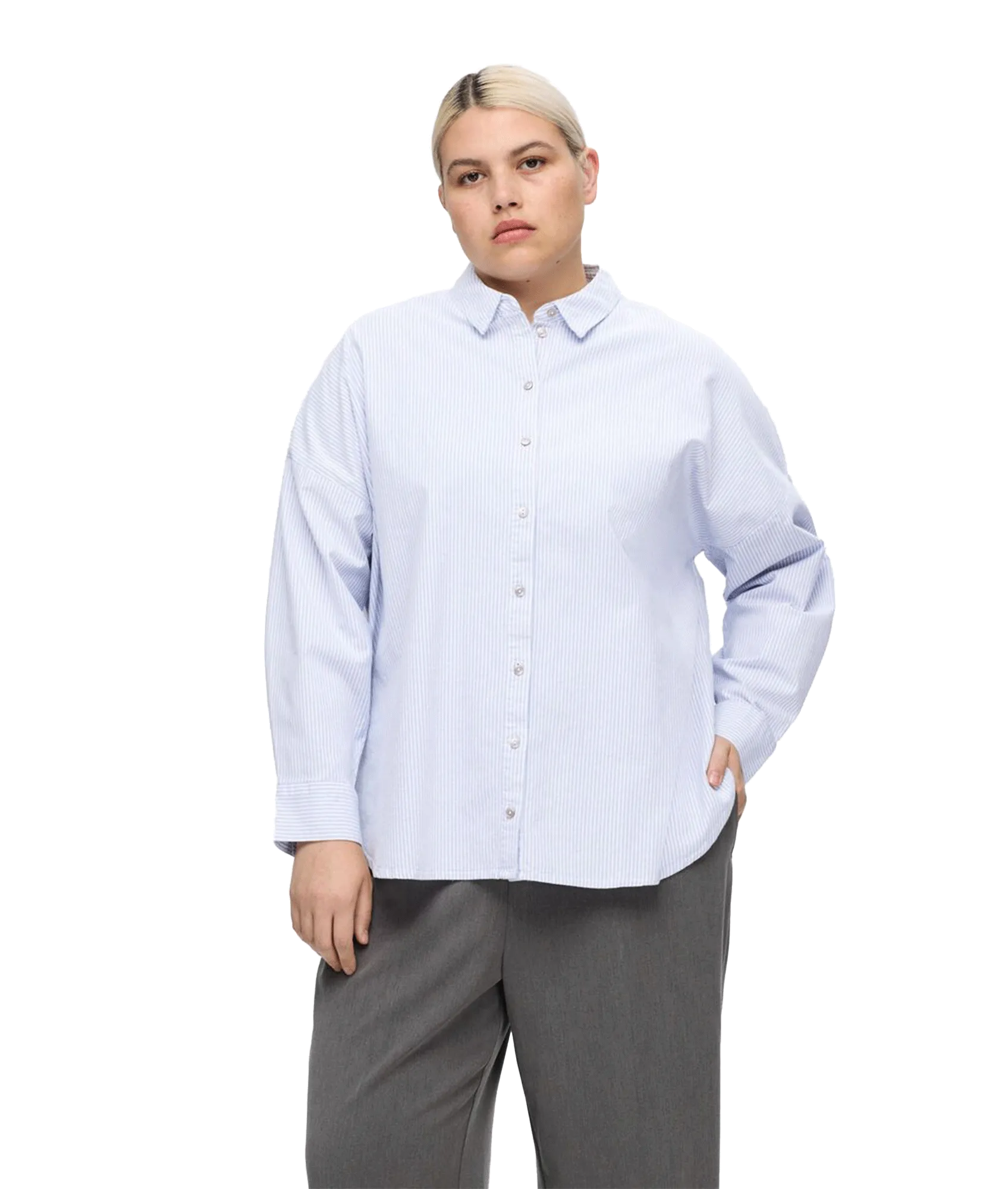 Oversized Cotton Shirt - Multi