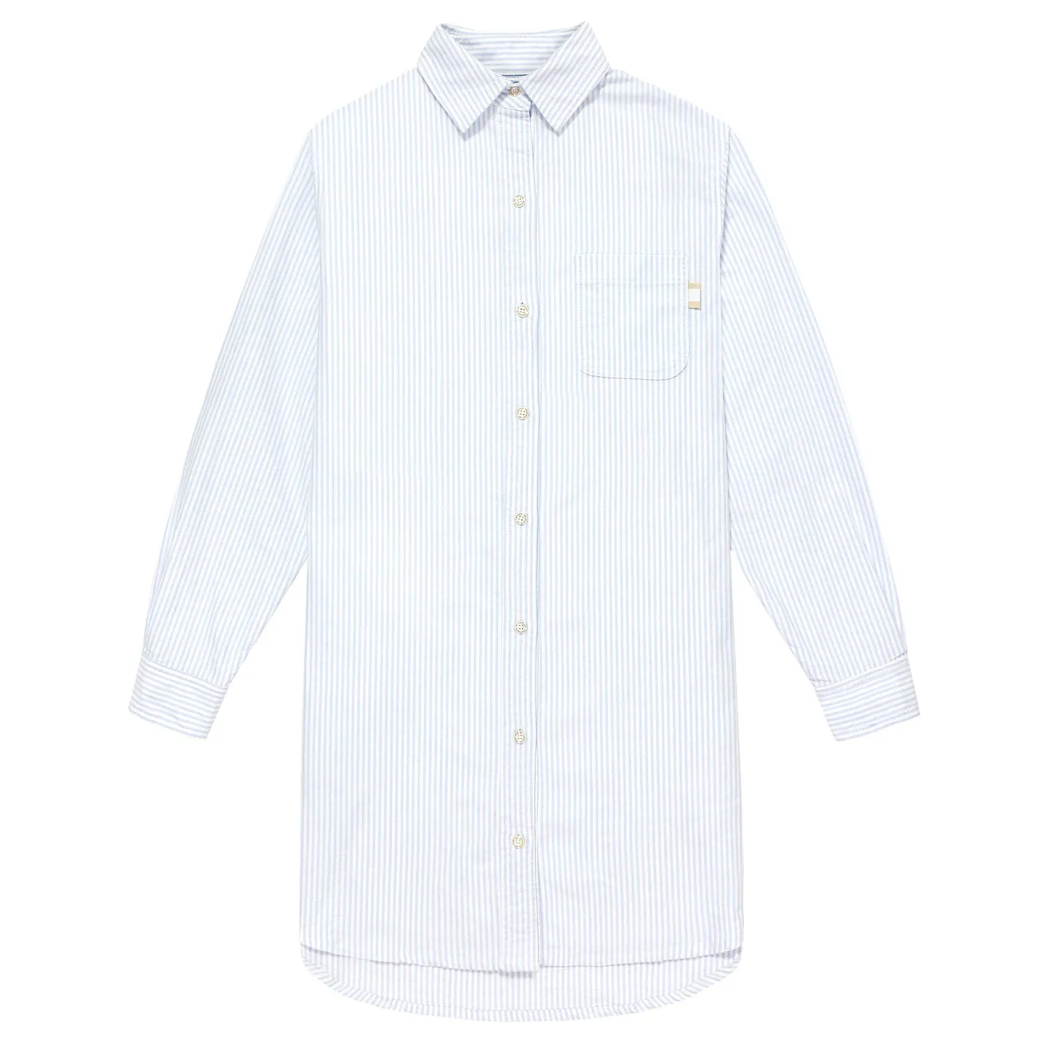 Oxford Stripe Dress Blue