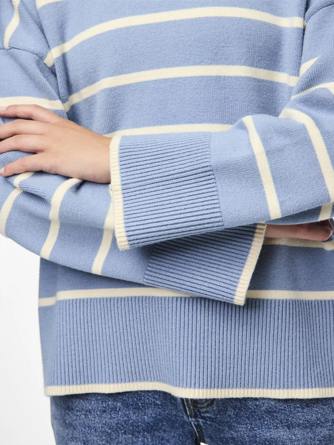 PCMATHILDE Pullover - Faded Denim