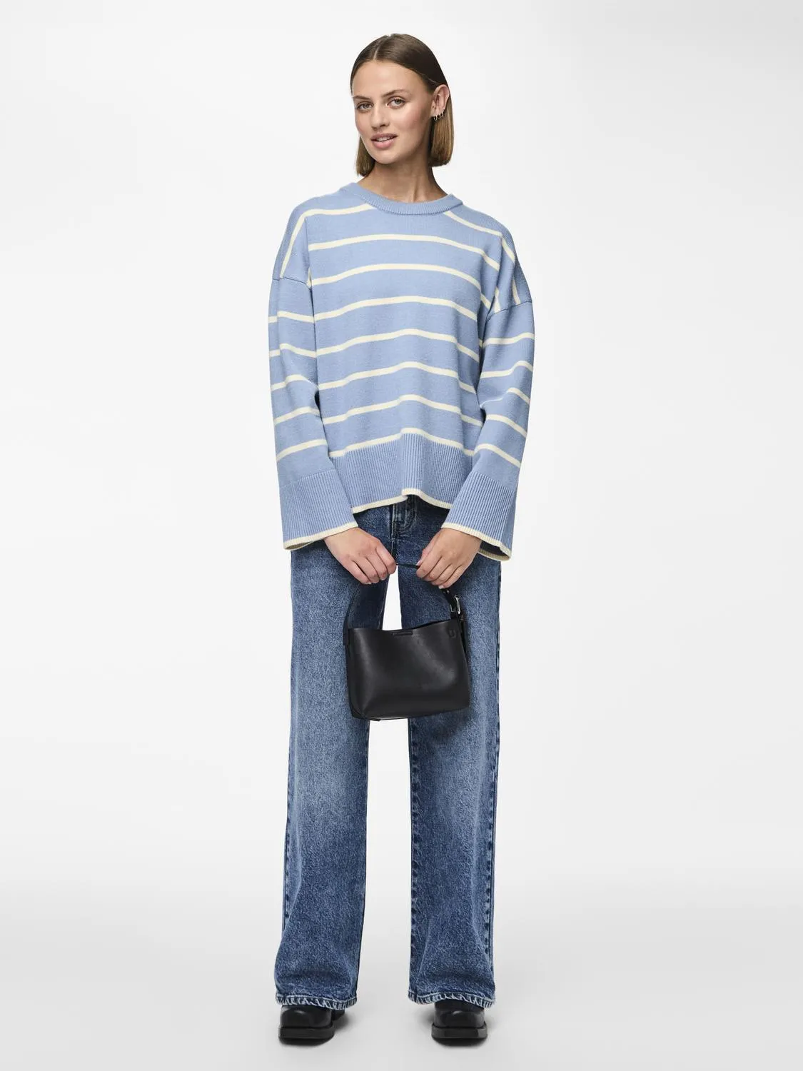 PCMATHILDE Pullover - Faded Denim