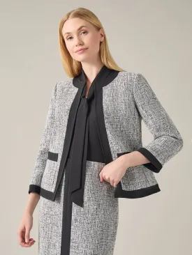 Petite Framed Jacket, Tweed