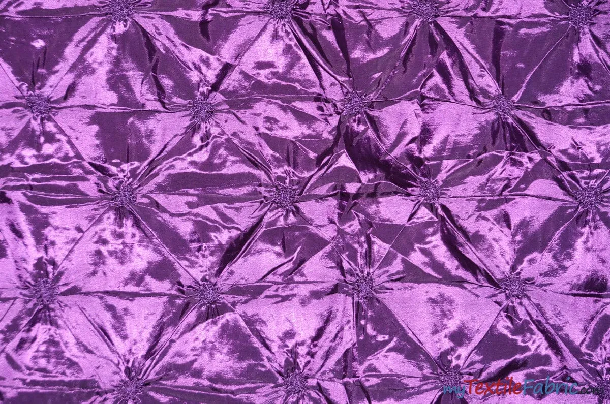 Pinwheel Taffeta Fabric | Button Taffeta Fabric | 48" Wide | Multiple Colors |