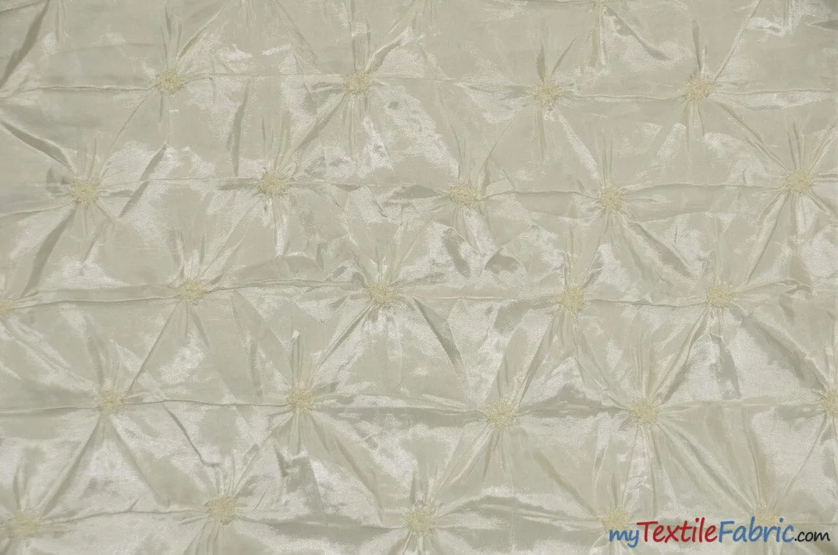 Pinwheel Taffeta Fabric | Button Taffeta Fabric | 48" Wide | Multiple Colors |