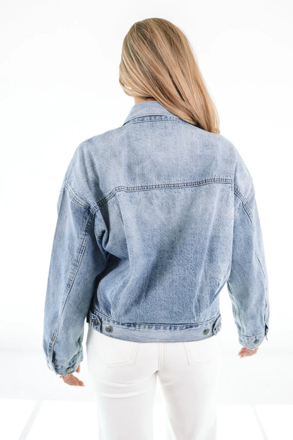 Pistola Margot Oversized Denim Jacket - Dover