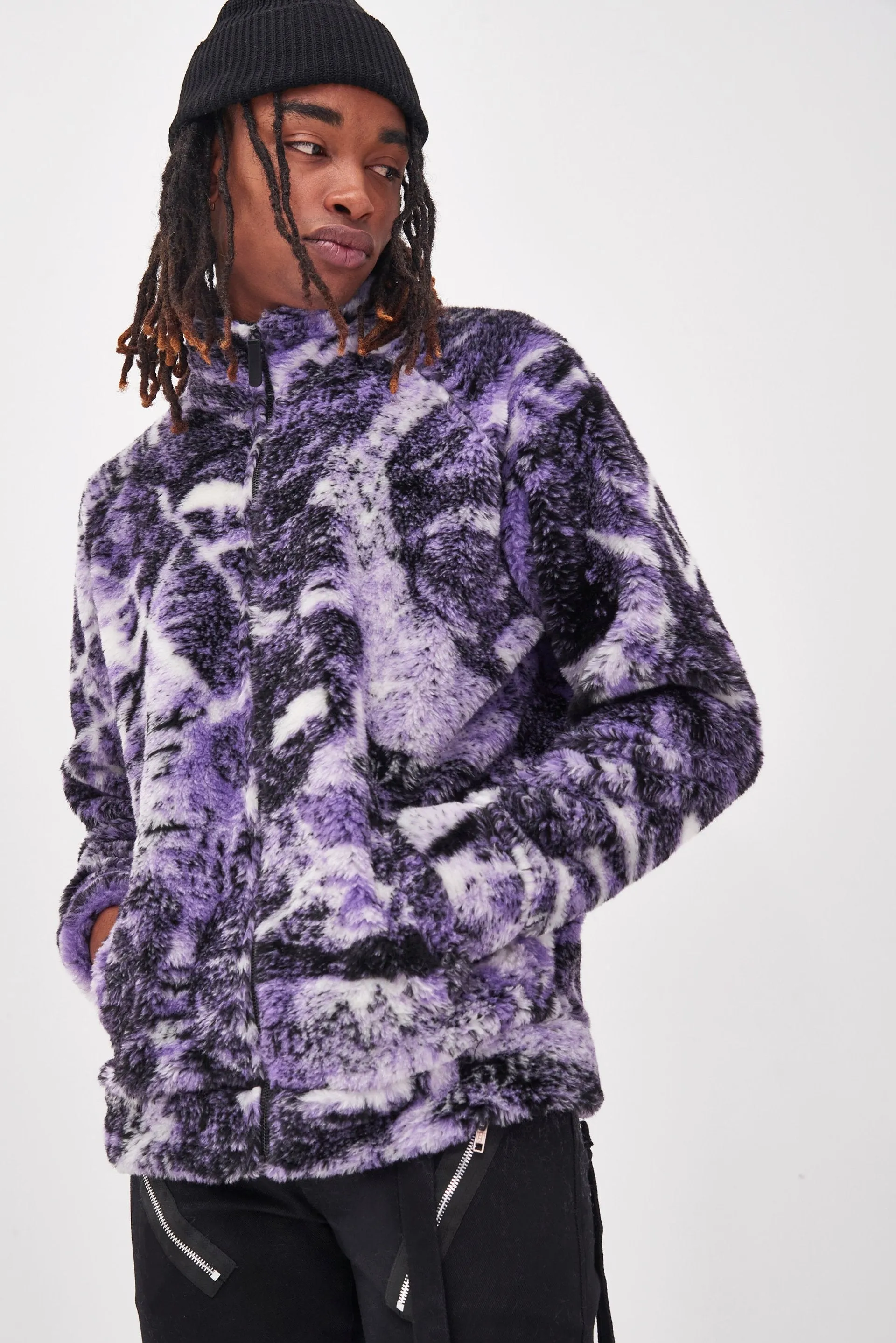 Psychedelic Collage Borg Jacket