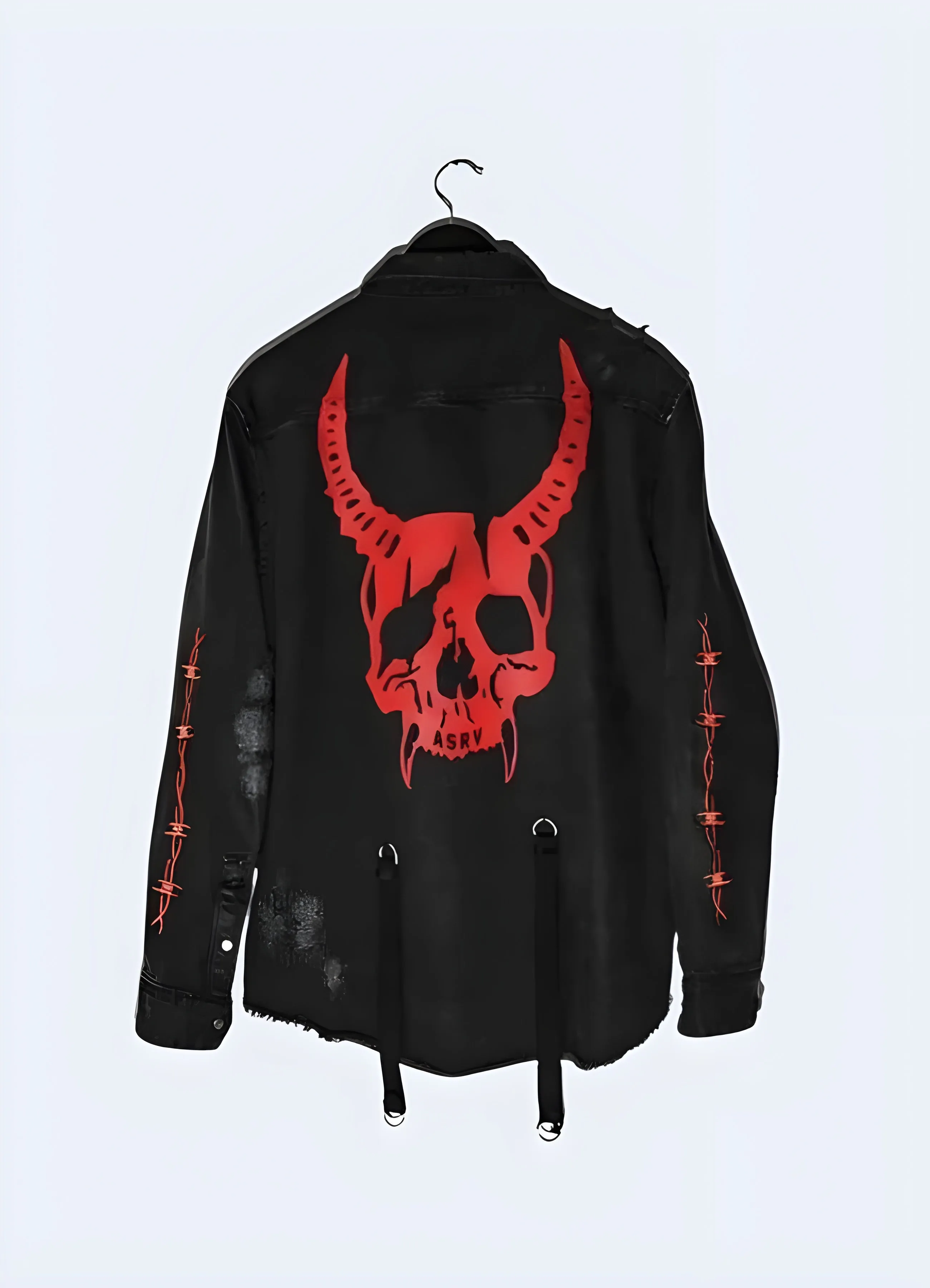 Punk Black Denim Jacket