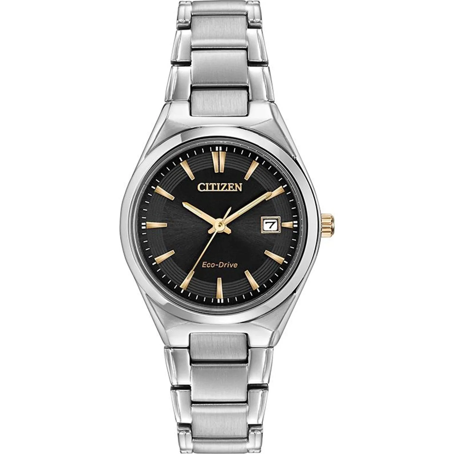 Silver & Rose Eco-Drive Watch