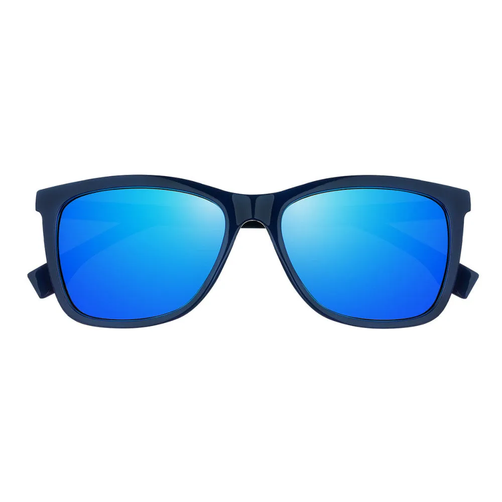 Slim Frame Curved Sunglasses