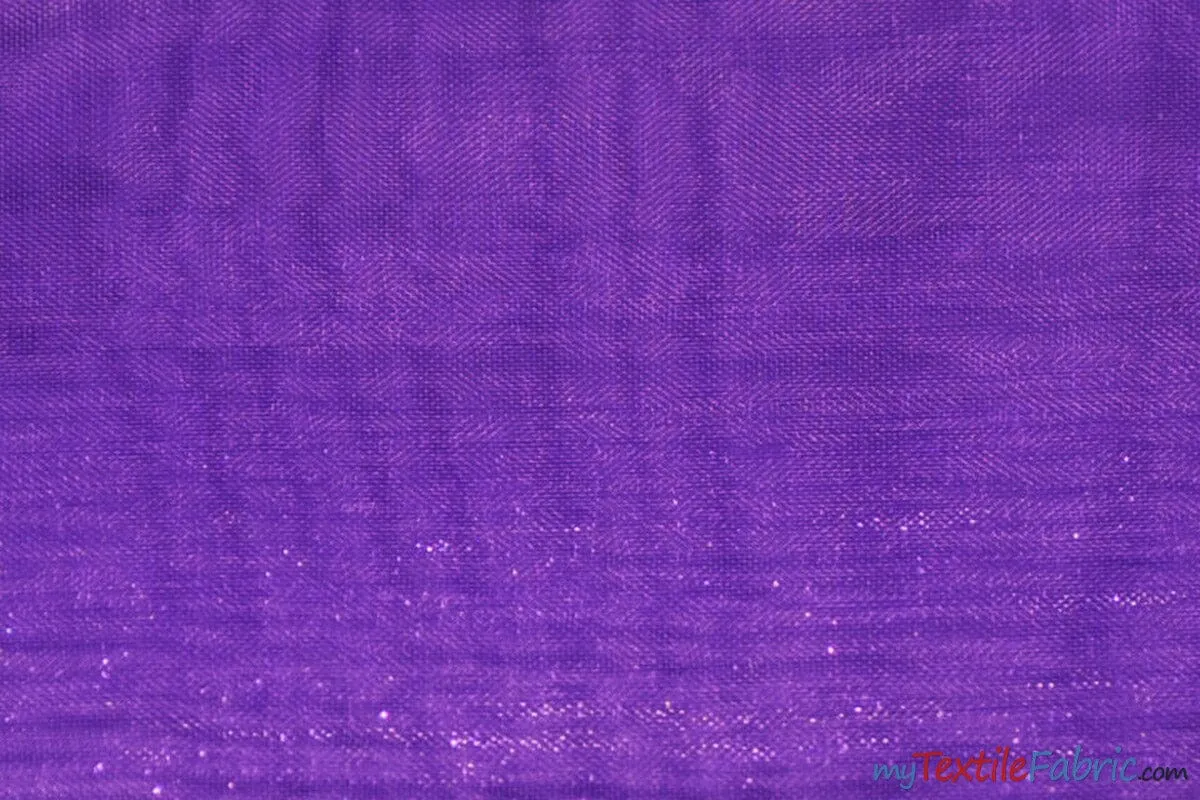 Soft and Smooth Mirror Organza Fabric - 60&#34; Wide - Sample Swatch - Multiple Colors