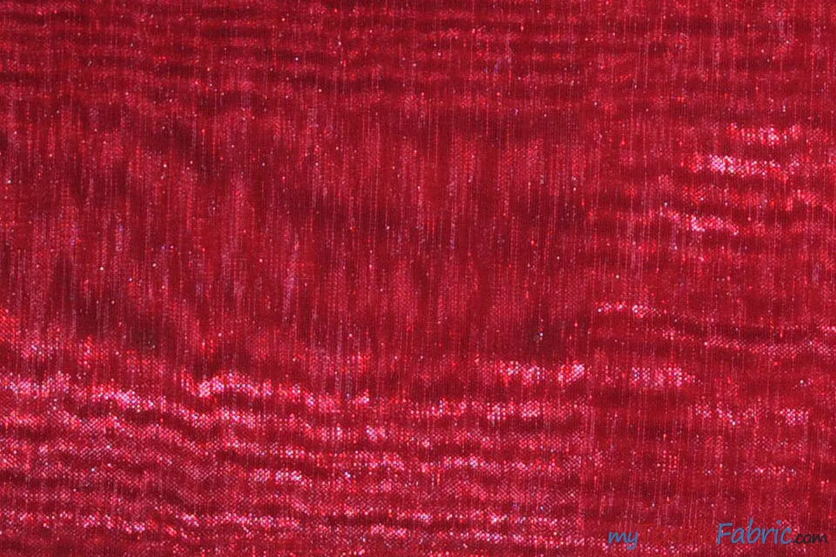 Soft and Smooth Mirror Organza Fabric - 60&#34; Wide - Sample Swatch - Multiple Colors