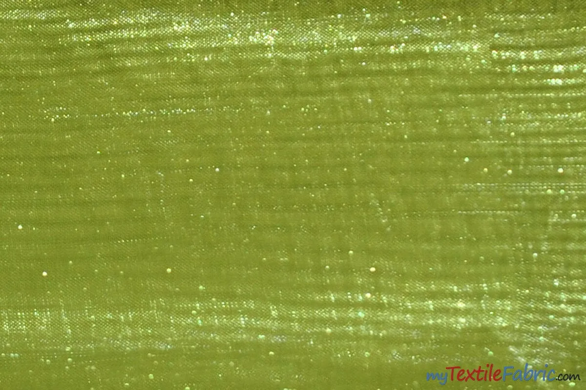 Soft and Smooth Mirror Organza Fabric - 60&#34; Wide - Sample Swatch - Multiple Colors