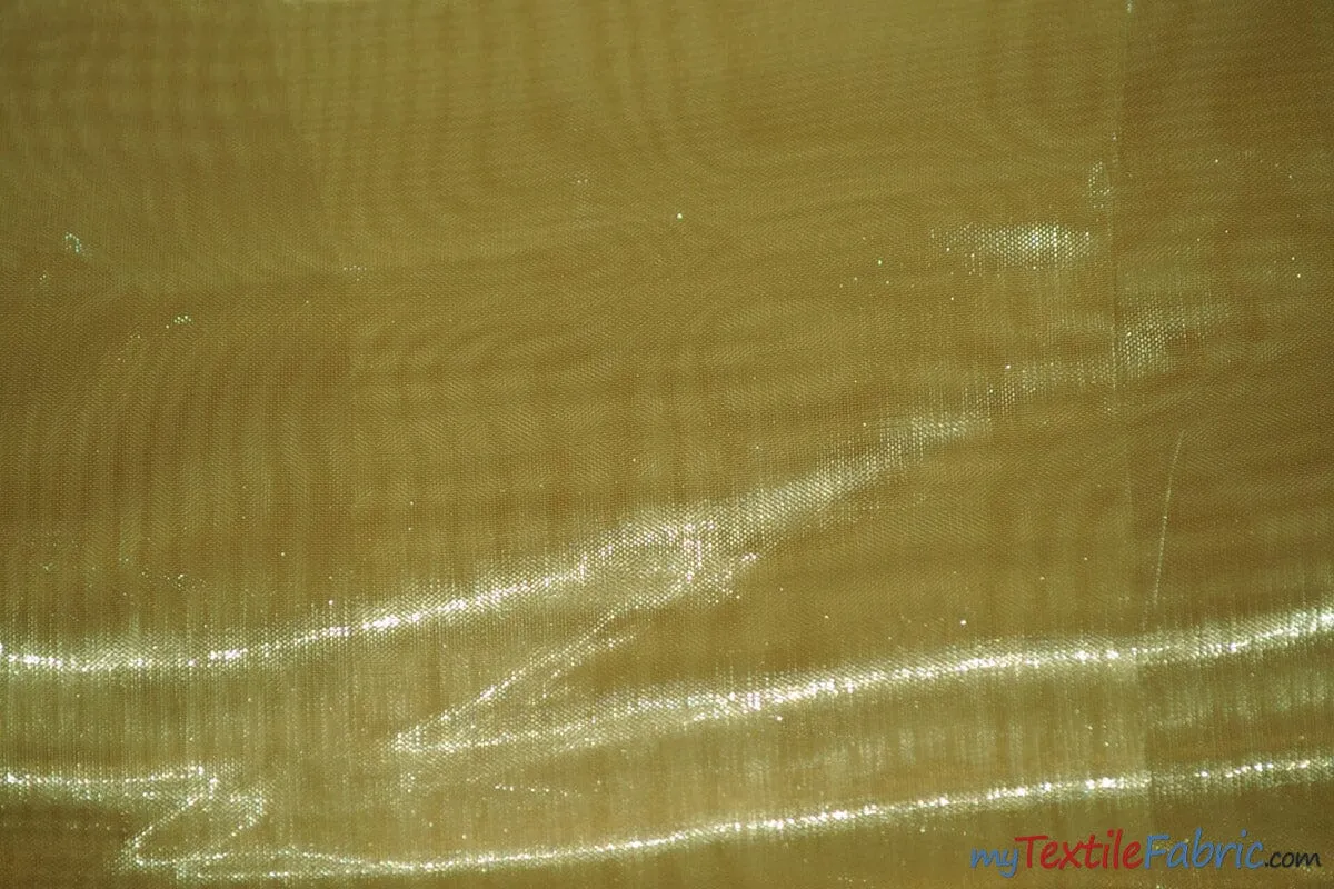 Soft and Smooth Mirror Organza Fabric - 60&#34; Wide - Sample Swatch - Multiple Colors