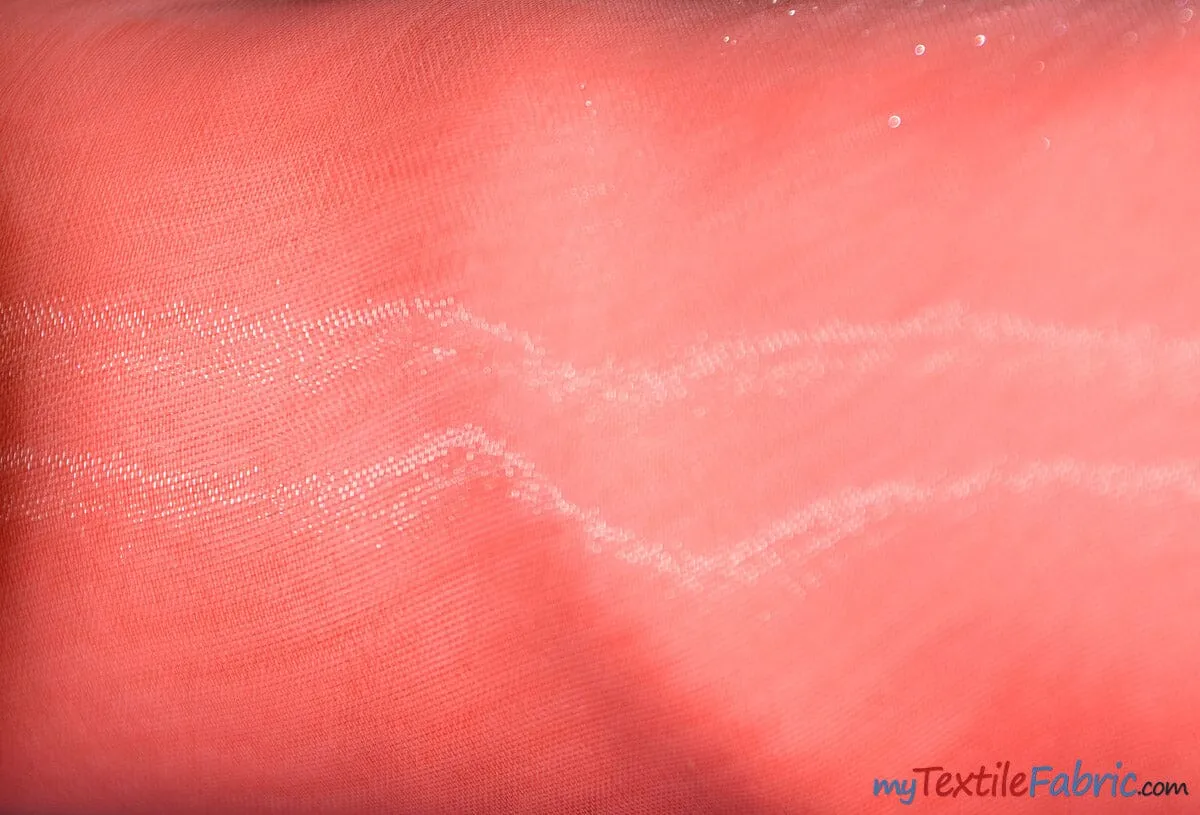 Soft and Smooth Mirror Organza Fabric - 60&#34; Wide - Sample Swatch - Multiple Colors