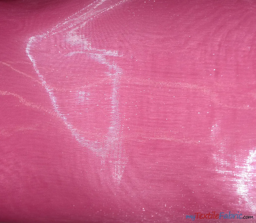 Soft and Smooth Mirror Organza Fabric - 60&#34; Wide - Sample Swatch - Multiple Colors