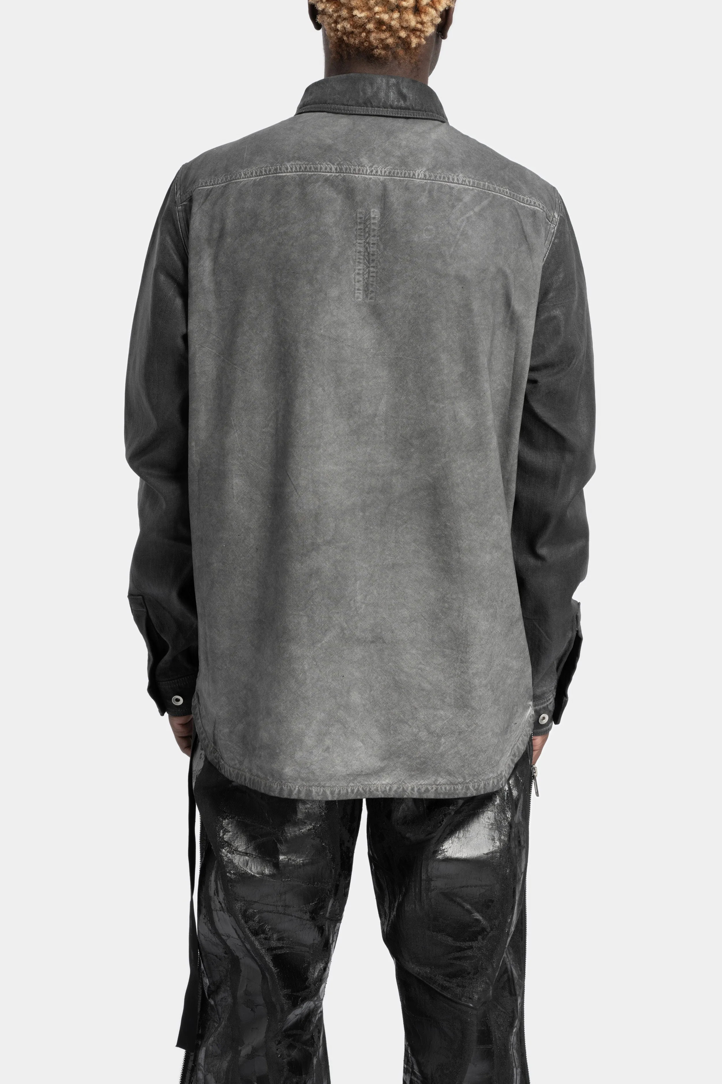 Splintered denim shirt