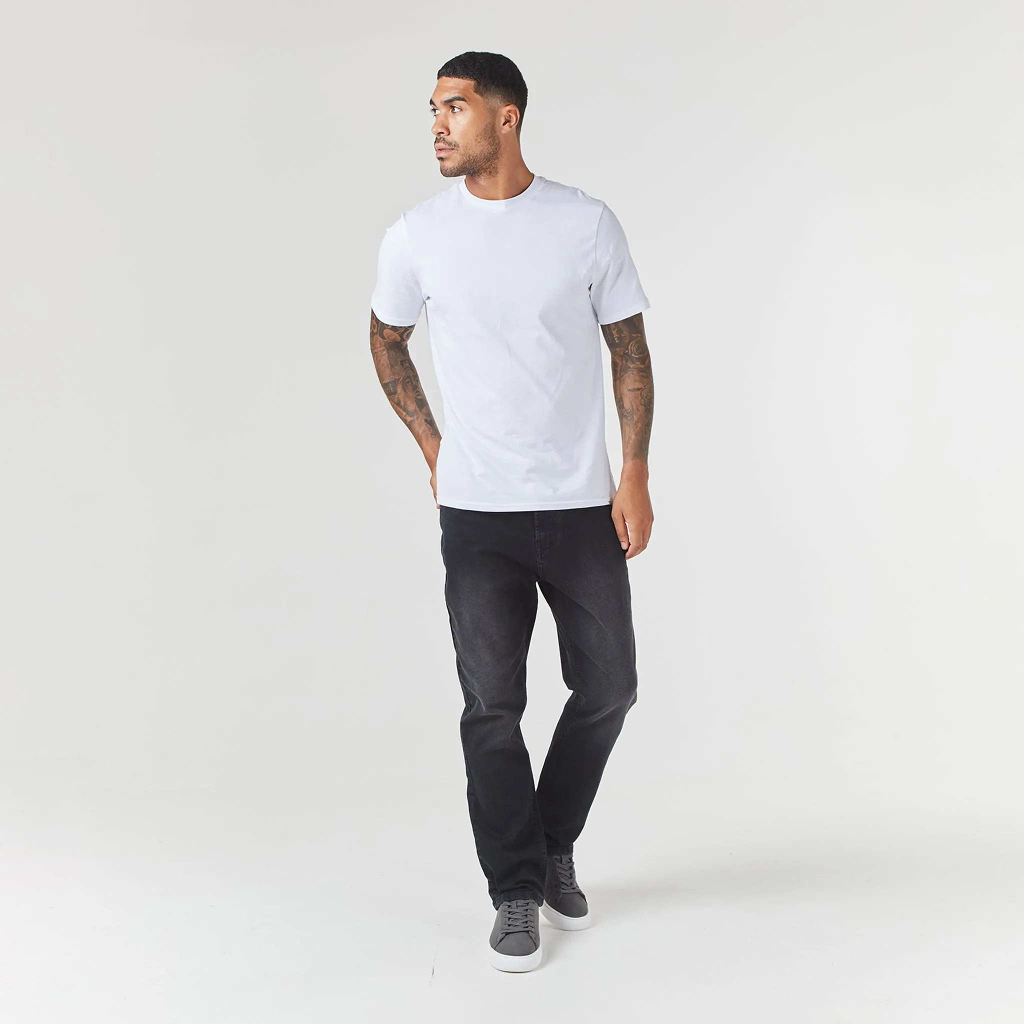 Straight Leg Denim Jean | Black Wash