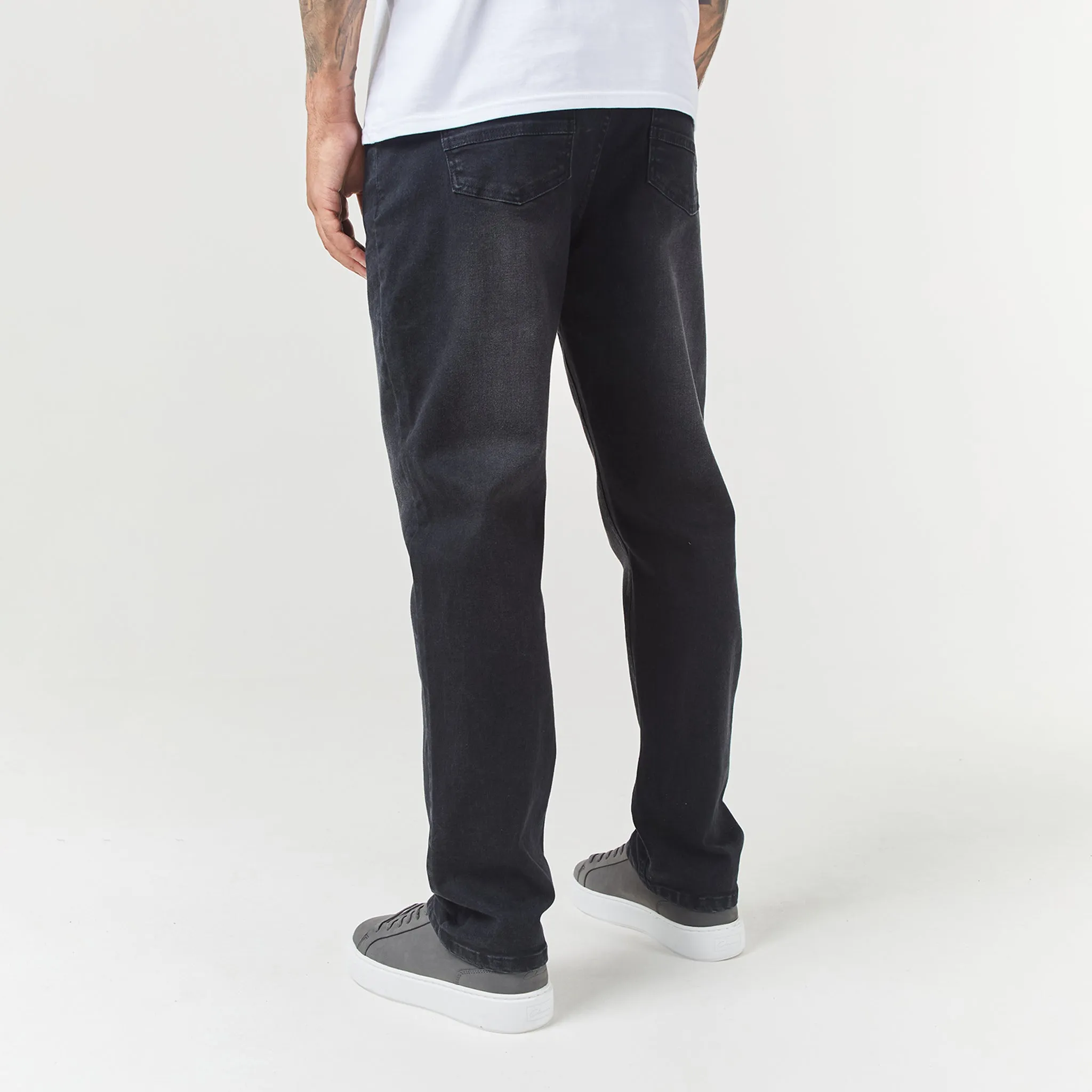 Straight Leg Denim Jean | Black Wash