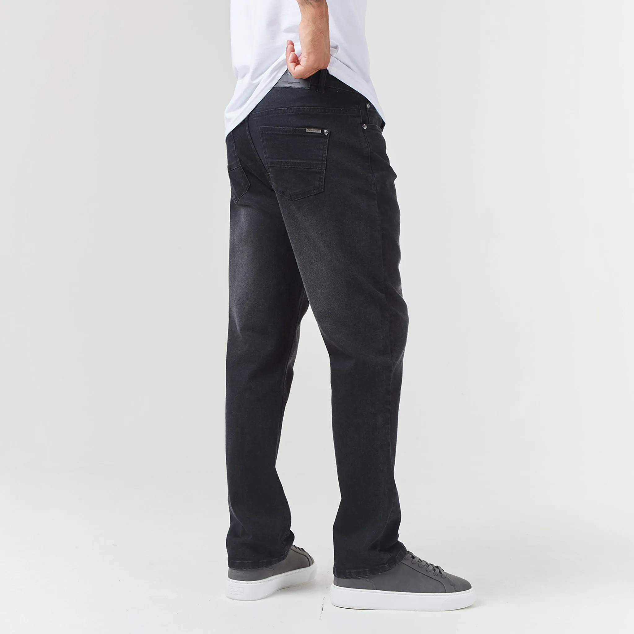 Straight Leg Denim Jean | Black Wash