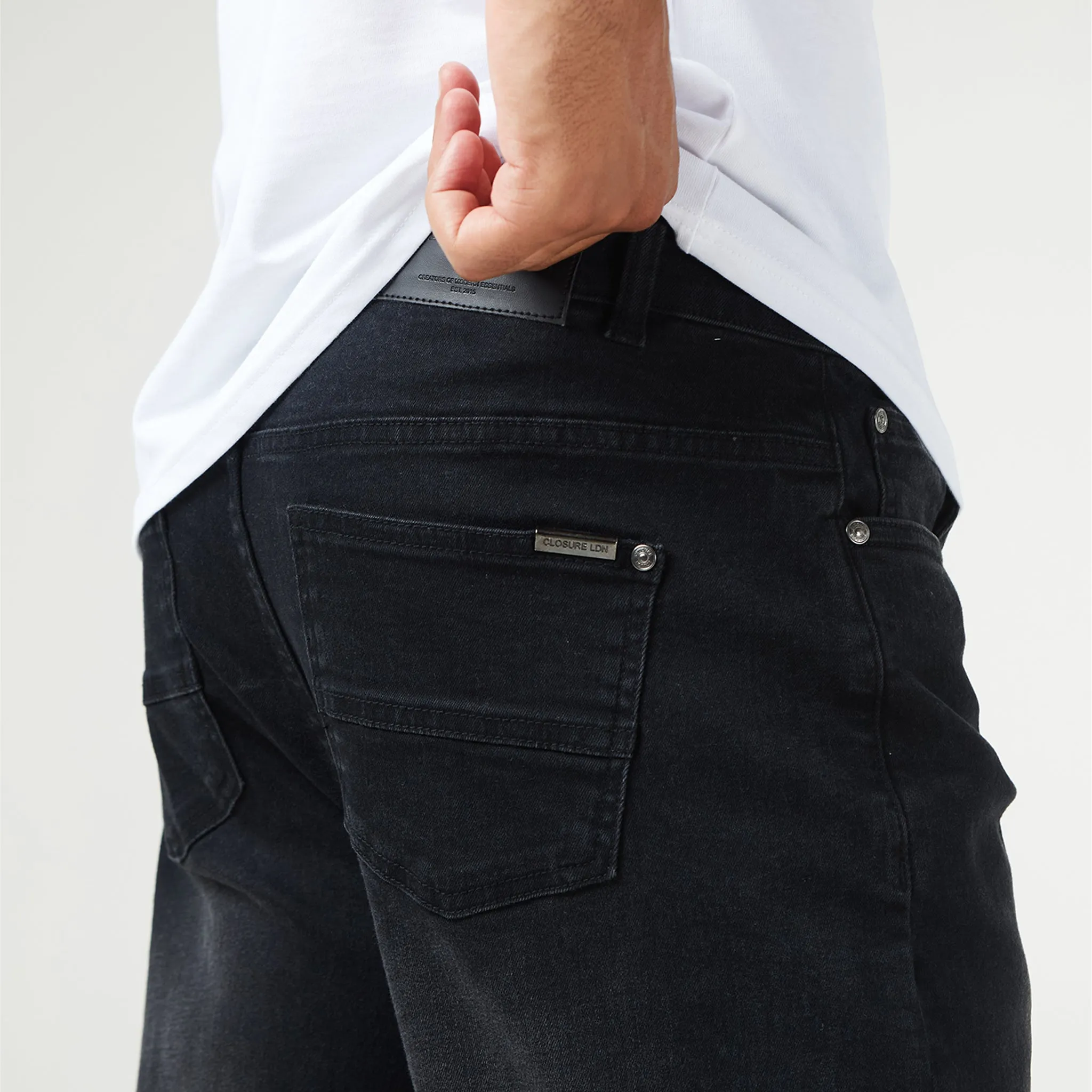 Straight Leg Denim Jean | Black Wash