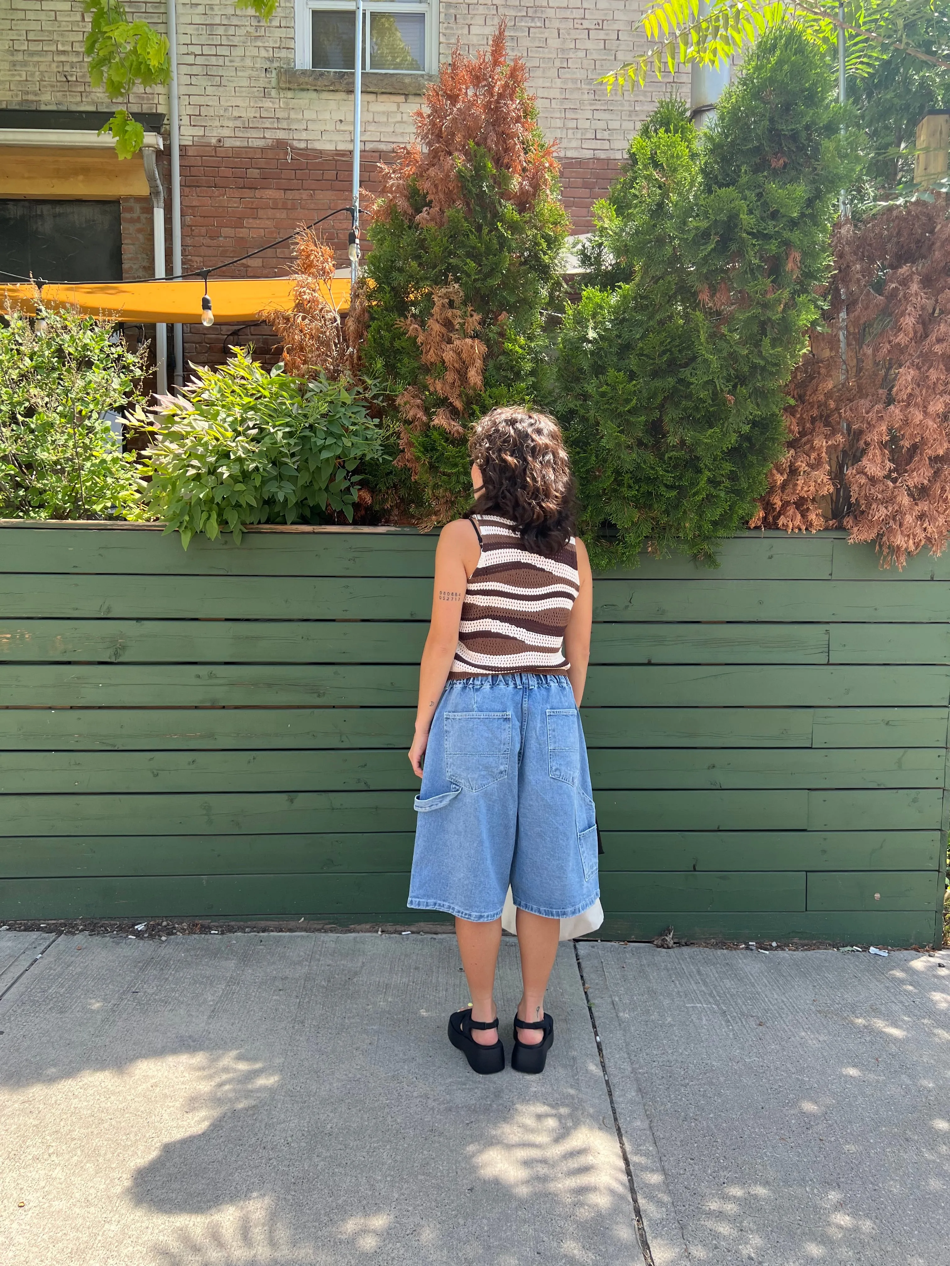 TALK Bermuda denim shorts