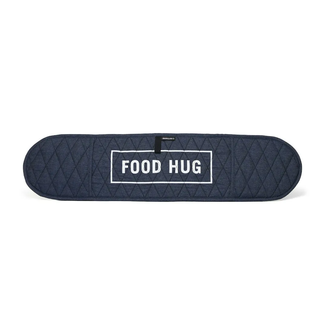 The Double Denim Oven Mitt by Ironclad Co. Handcrafted Blue Denim Double Oven Mitt (LOW STOCK)