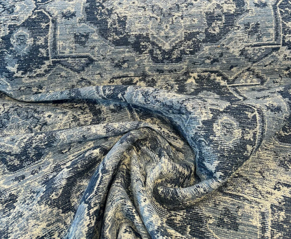 Upholstery Currituck Blue Pacific Swavelle Chenille Fabric By The Yard