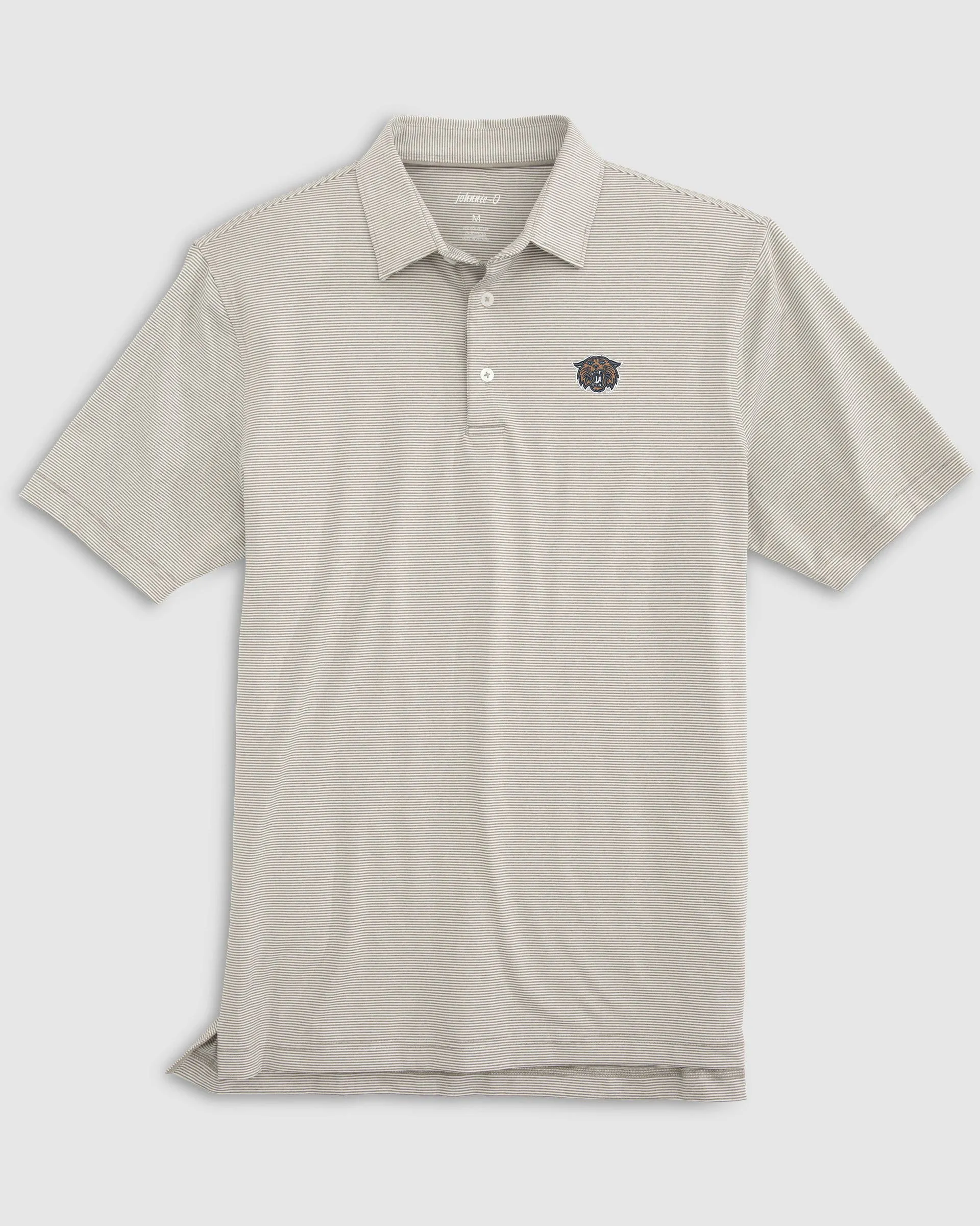 Villanova Lyndonn Striped Jersey Performance Polo - Wildcat Logo