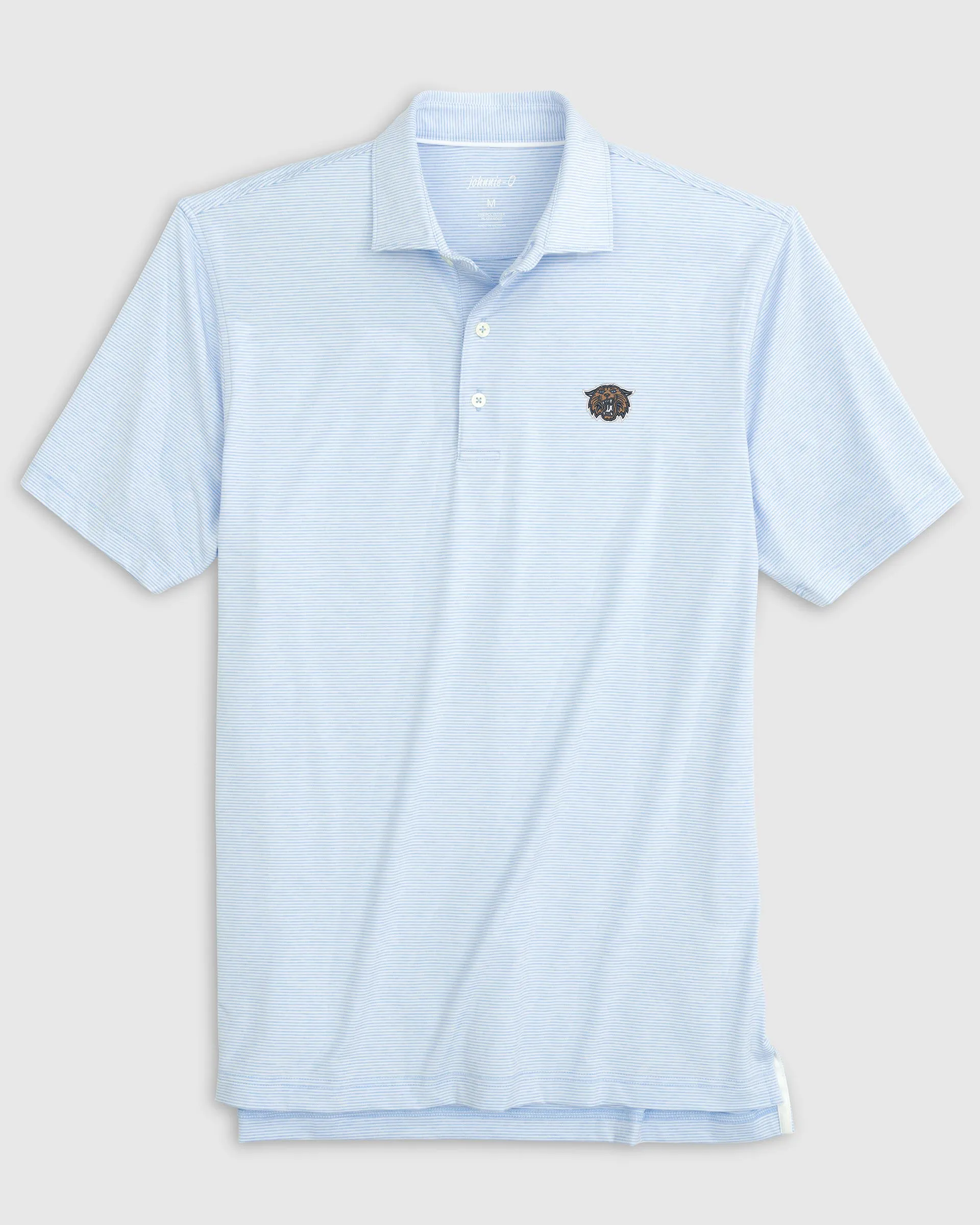 Villanova Lyndonn Striped Jersey Performance Polo - Wildcat Logo