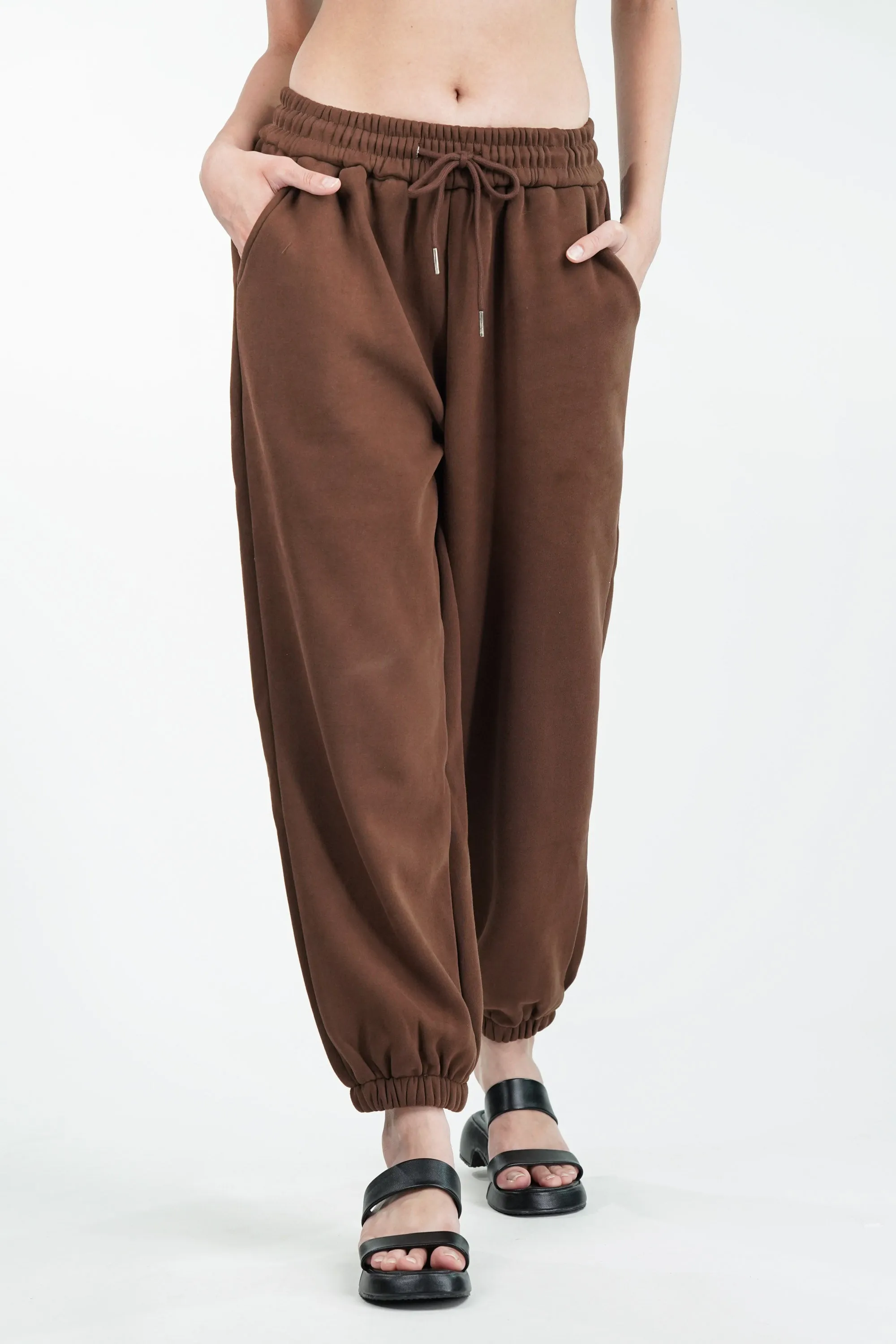 Warm Brown Comfort Joggers