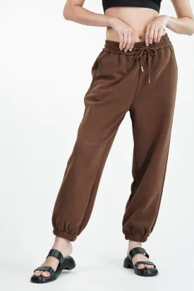 Warm Brown Comfort Joggers