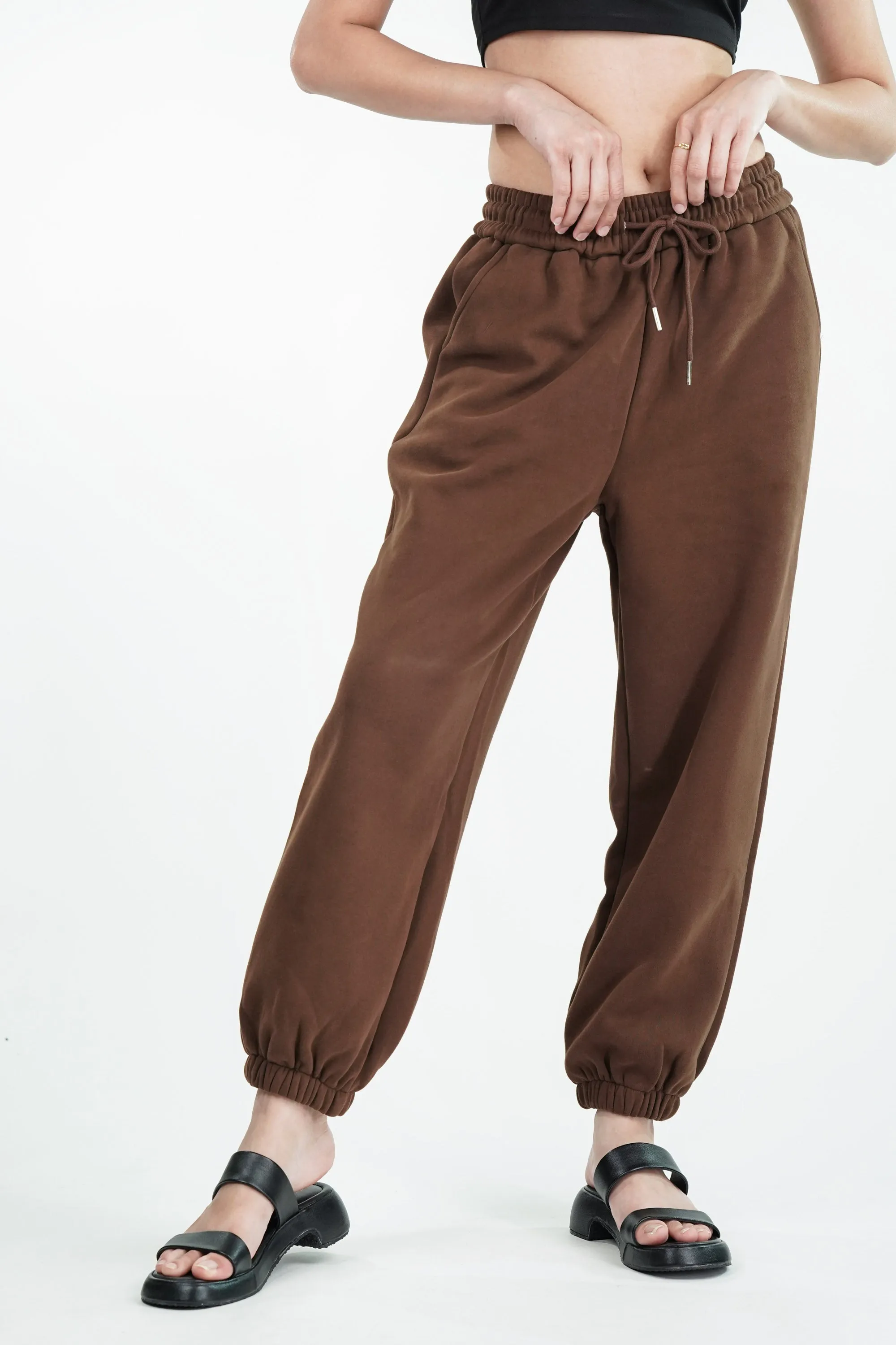 Warm Brown Comfort Joggers