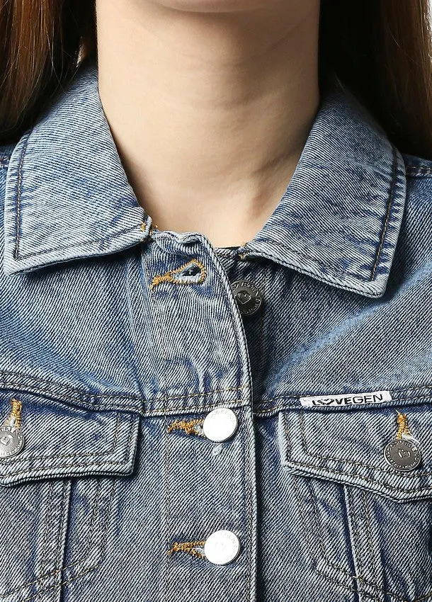 Women's Dark Blue Classic Cut Jacket