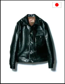 Y'2 Leather EB-140 Eco Horse Hide Type 1 Jacket Black